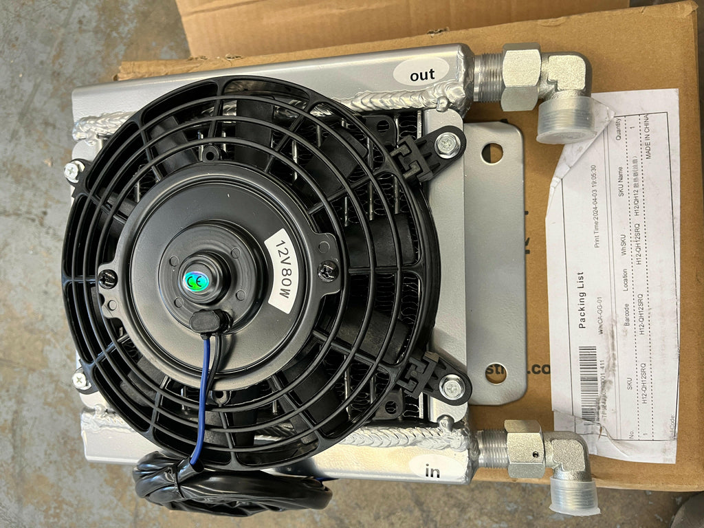 Hydraulic Oil Cooler Radiator Plus Fan For AGT Mini Excavators | H12-QH12SRQ