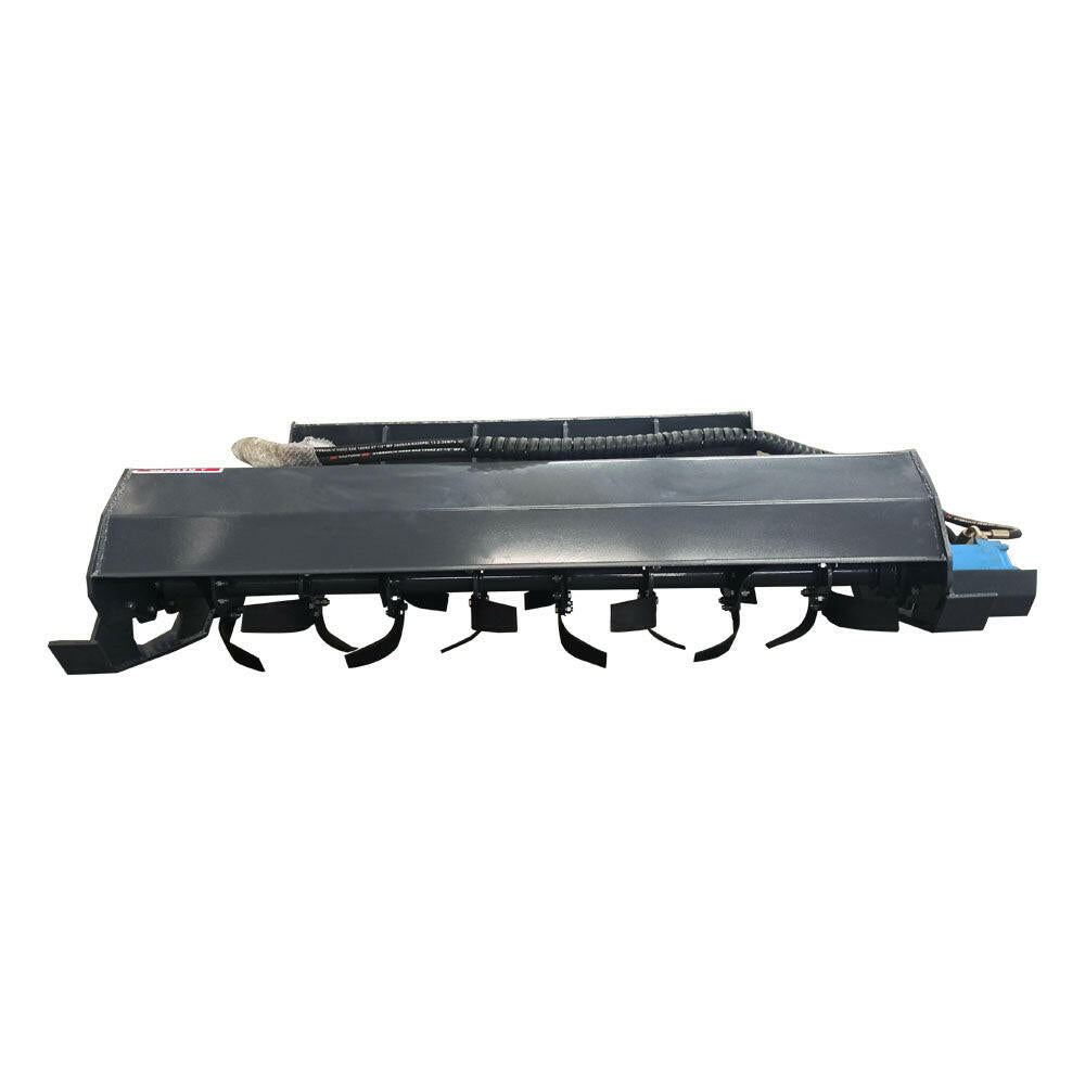 72" Skid Steer Hydraulic Tiller, 32Pcs Blade | AGT-ECSSTR072