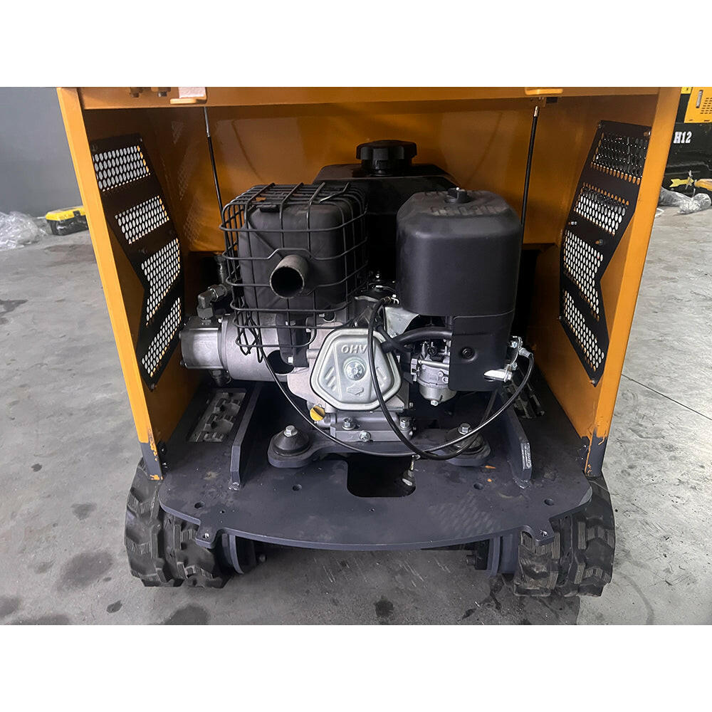 1 Ton, 13.5 HP Gasoline Engine (B&S) Mini Excavator w/ Hydraulic Thumb & Side Swing Boom | AGT-DM12-C