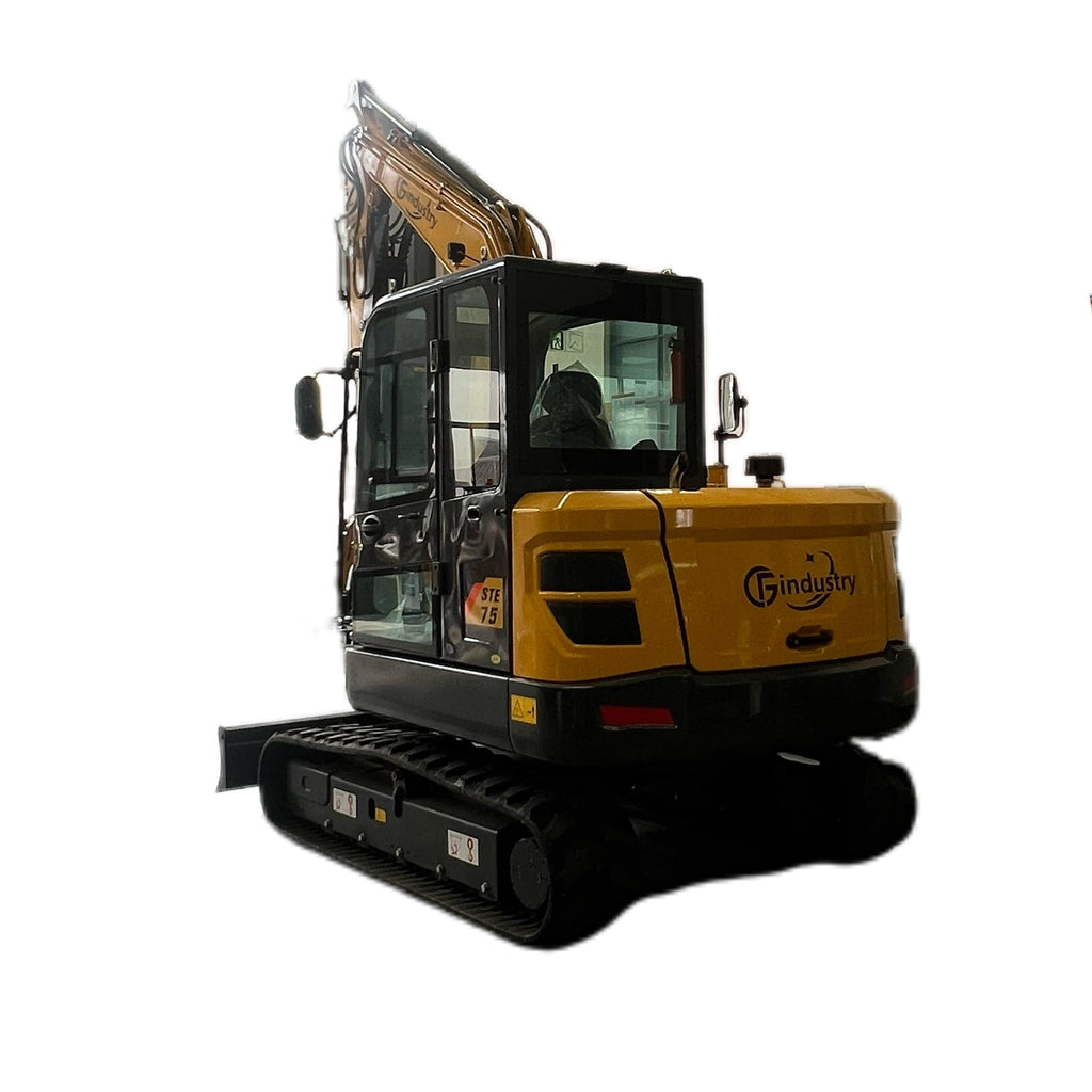 6 Ton Kubota Diesel Engine Excavator W/ Enclosed Cab & Pilot Control | STE75