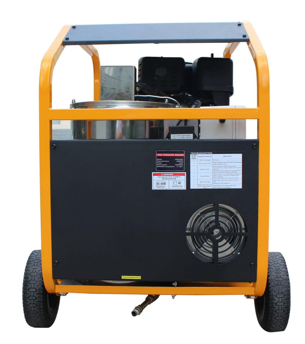 4000 PSI,13 HP, Commercial Grade Hot Pressure washer | AGT-HPW4000