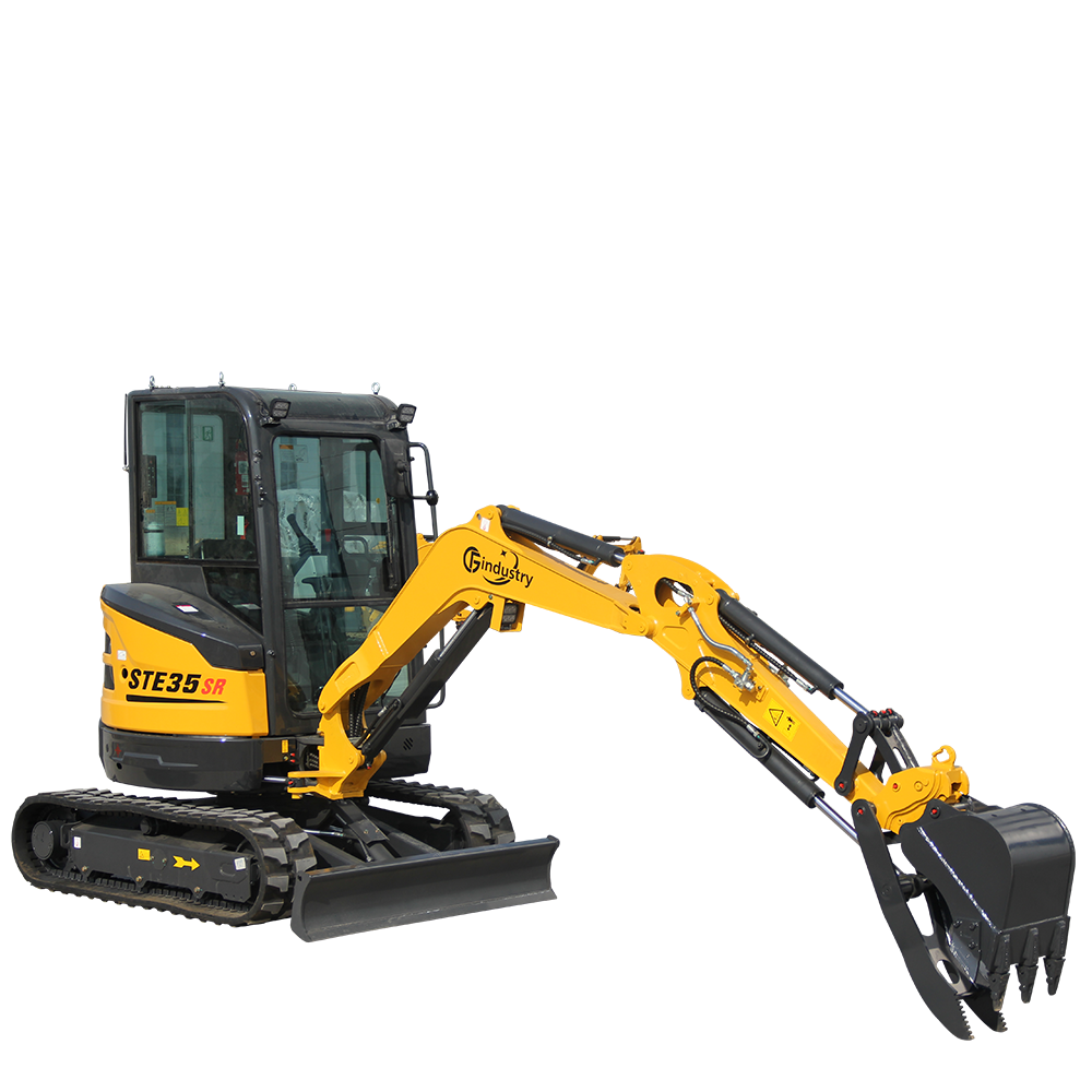 2.8 Ton, Yanmar Diesel Engine Mini Excavator w/ Hydraulic Thumb | CFG-STE35SR