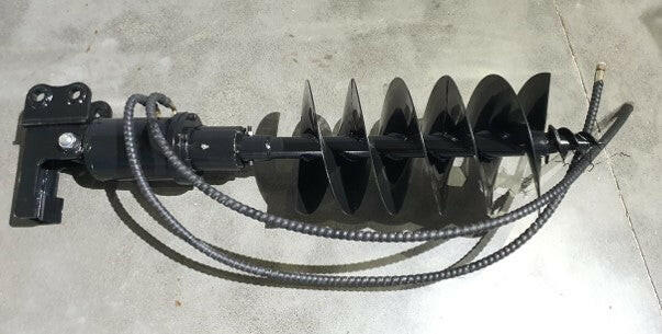 Auger Attachment W/ 8" Bit for AGT Mini Excavator | 12EX-AGR