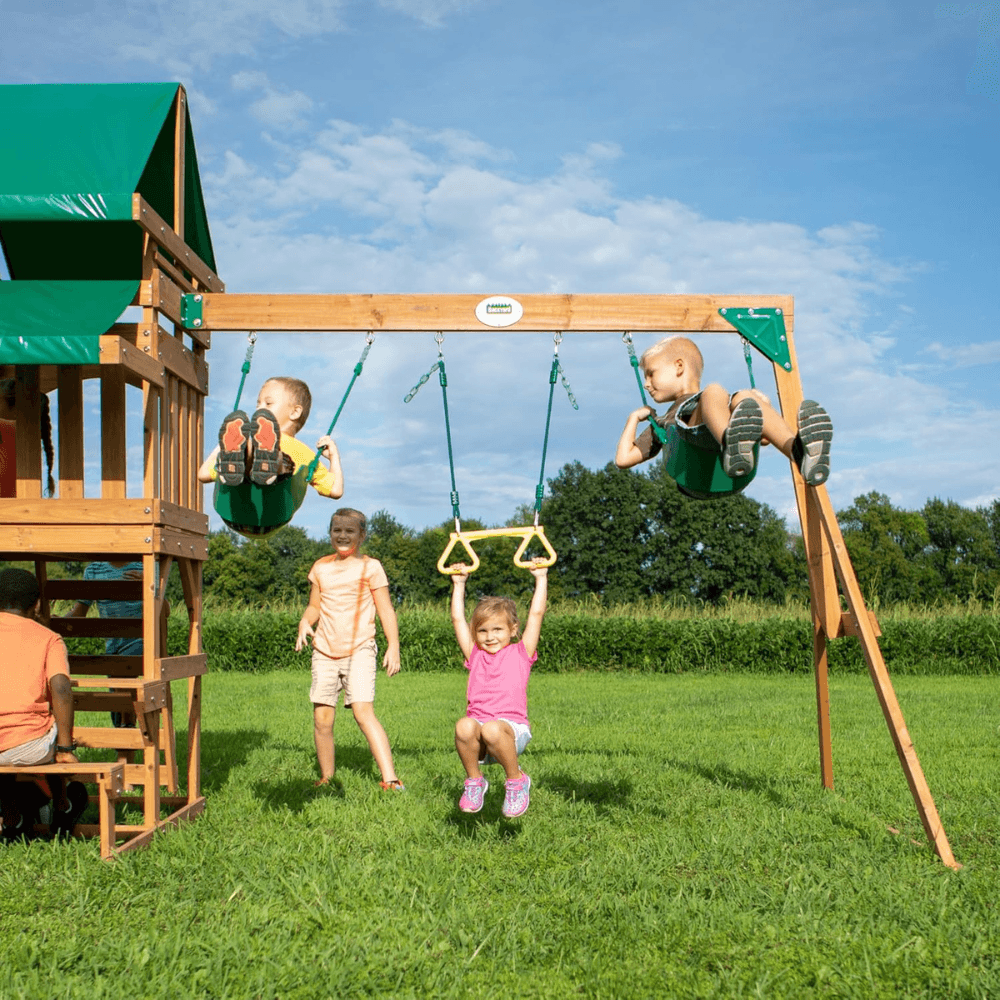 Canyon Creek Wooden Swing Set Playset