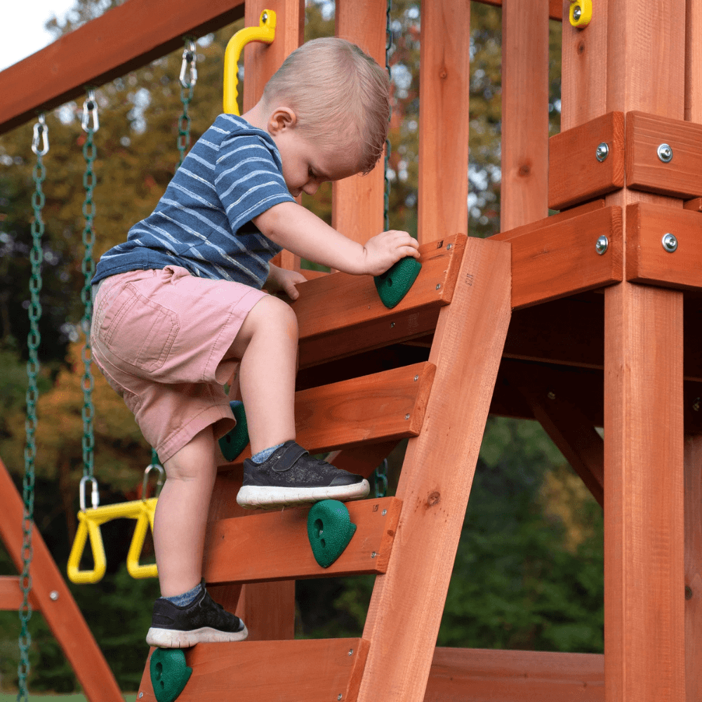 Tucson Wooden Backyard Swing Set Playset